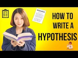 How to write a hypothesis? #hypothesis