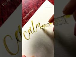 Calm #cursivewriting #handwritingwarmup #handwriting #glasspen