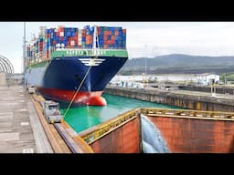 How World’s Biggest Cargo Ships Pass Through the Panama Canal