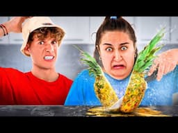 Wer kann besser halbieren? (Sandra VS Luca)