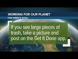 Report illegal dumping on the city's Get It Done app | Working for Our Planet