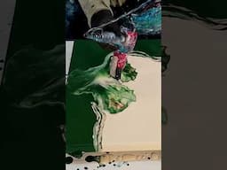 For the Green lovers! #painting #art #fluidart