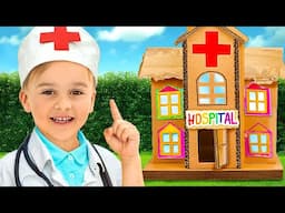 Cardboard Hospital Adventure for kids