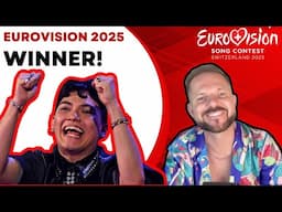 🇦🇹 AUSTRIA WINS EUROVISION 2025! | JJ Takes the Crown in Basel 🏆 | My Live Reaction