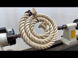 Craft Woodturning Products - An Extremely Unique Artistic Masterpiece From Rope On Lathe
