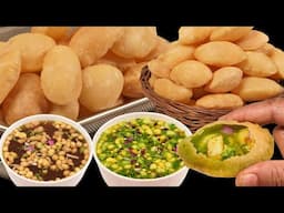 सिर्फ 10 रू की सूजी से 50 पानी पूरी हर पुरी गुब्बारे की तरह फूलेगी  | Suji Pani Puri | Suji Golgappa