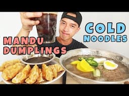 🥶 KOREAN COLD NOODLES 🥢 • 🥟 MANDU - KOREAN DUMPLINGS 🥟 • mukbang • LESS TALKING