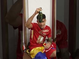 Liverpool's dressing room celebrations!