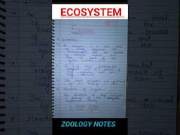 Ecosystem BSC SEM 6 notes