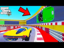 FRANKLIN TRIED MULTIPLE TRACKS PARKOUR RAMP CHALLENGE GTA 5 | SHINCHAN and CHOP