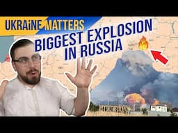 MASSIVE Russian Ammo Depot EXPLODES in Spectacular Blast!