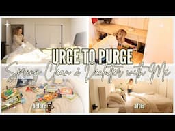 NEW! SPRING URGE TO PURGE: CLEAN AND DECLUTTER WITH ME 2025 | Tackle your Mess