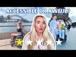 ✈️ACCESSIBLE TRAVEL: 🏆 Ranking 5 of the Best & Worst 💩 Places I’ve Been in a Wheelchair ♿