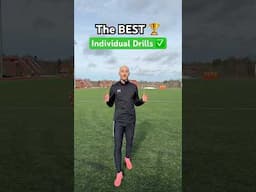 The BEST Individual Drills for Footballers #soccer #football #soccertraining l