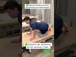 This one minute stretching can help you sleep faster and better. Try it #sleeping  #insomnia