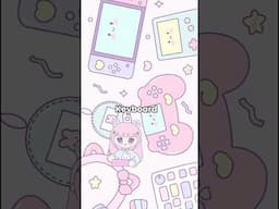 Making desktop wallpaper inspired by gamer girl cute desk setup #gamingwallpaper #gamergirl