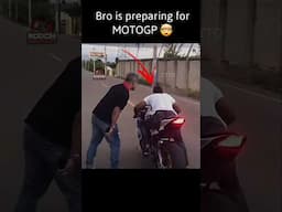Bro is preparing for Motogp 😱 #shorts #short #trendingshorts #viralshorts