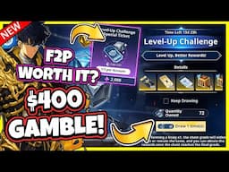 LEVEL-UP CHALLENGE $400 GAMBLE! WORTH IT FOR F2P OR P2W?! EPIC PULLS! [Solo Leveling: Arise]