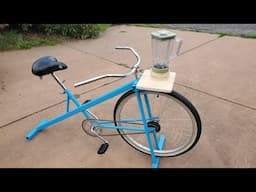 How I made a pedal powered blender
