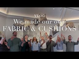 We made OUR own fabrics and cushions. Plus team building at SPI - you've GOT to see this!