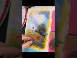 Have you tried this? Painting on multiple colored backgrounds is so fun! #pastelpainting