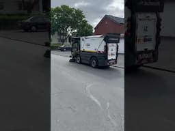 Road cleaning vehicle in Germany 🇩🇪 #cleancity #shortsfeed