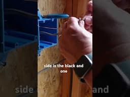 The trick to strip UF wire #electric #wiring #electrical #electricalwork #electricalwiring #romex