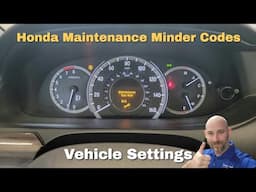 What does A B 1 2 3 4 5 6 7 code mean on Honda