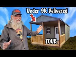 INSIDE My Finished TINY House SHED, Under 9K Delivered!