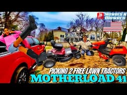 MOTHERLOAD 41 Picking 2 FREE Lawn Tractor Riding Mowers in One Day! Simplicity & Craftsman Picks