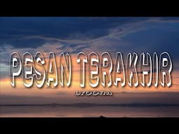 Lyodra - Pesan Terakhir (Lyrics)