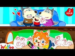 Zino Makes A Secret Room Underground To Hide His Bad Grades | How to be Honest | Wolfoo Family