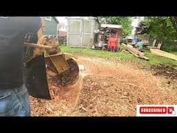 This Giant Pecan Stump Stood in the Way of a New Garage… Until Now!