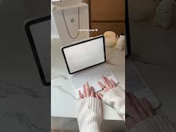 Cute iPad setup ☁️ keyboard case + pencil #ipad #ipadcase #apple