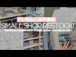 Shop Restock Is Finally Happening! | Small Shop Restock Prep | Cash Envelope Budget Products