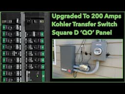 Kohler 200A  Service-Rated Transfer Switch and Square D panel service upgrade in Brielle, NJ