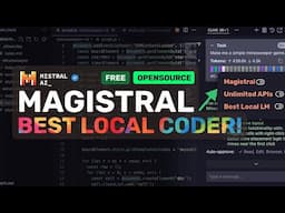 Magistral + Unlimited Free APIs + Local Usage : This FULLY FREE Coder Reasoning Model is PRETTY GOOD