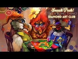 SNEAK PEEK! 💎🎨 "IT'S A BLING THING!" by Richard Lorenz at Diamond Art Club 🎨 💎