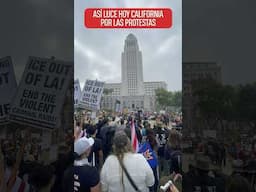 Así luce hoy California por las protestas.