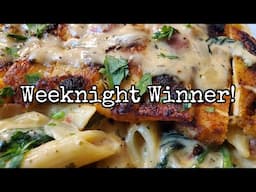 This Creamy Pesto Chicken Pasta is a Game Changer!