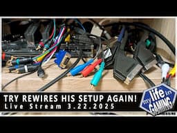 Try Rewires His Setup Again! (SVS Installation) :: LIVE STREAM