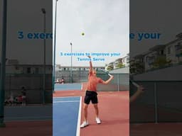 3 tips to improve your tennis serve 🎾 #tennis #tennistips
