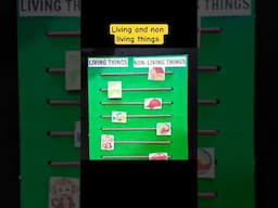 Living and non living things working school project #livingandnonlivingthings #viralshort