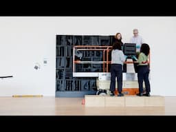 'Black Chord' by Louise Nevelson (1964) | Installation Timelapse | Behind the Scenes