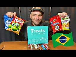 ASMR-American Tries Treats From Brazil 🇧🇷