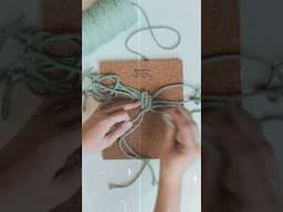 Haz una hoja en macramé