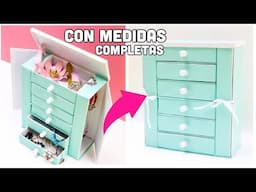 Como hacer un ORGANIZADOR DE CARTON (todas las medidas)