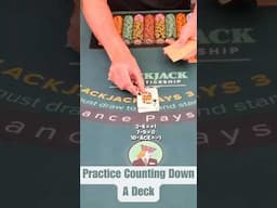 Blackjack Basic Strategy Practice: Count Down a Deck