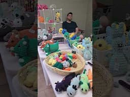 I'm set up at my last market for a little while! Wish me luck! 😂🧶