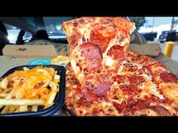 Domino's Pizza & Chilli Cheese Mukbang
